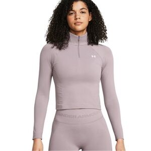 Under Armour Vanish Cropped Quarter Zip Tetra Gray size Medium